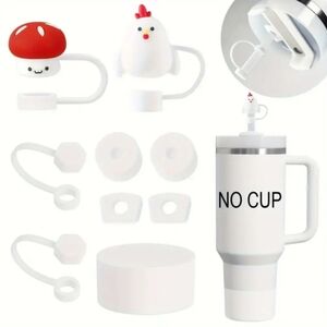 NEW Stanley Cup Accessory Set Chicken, Mushroom, and Standard Silicone Stoppers